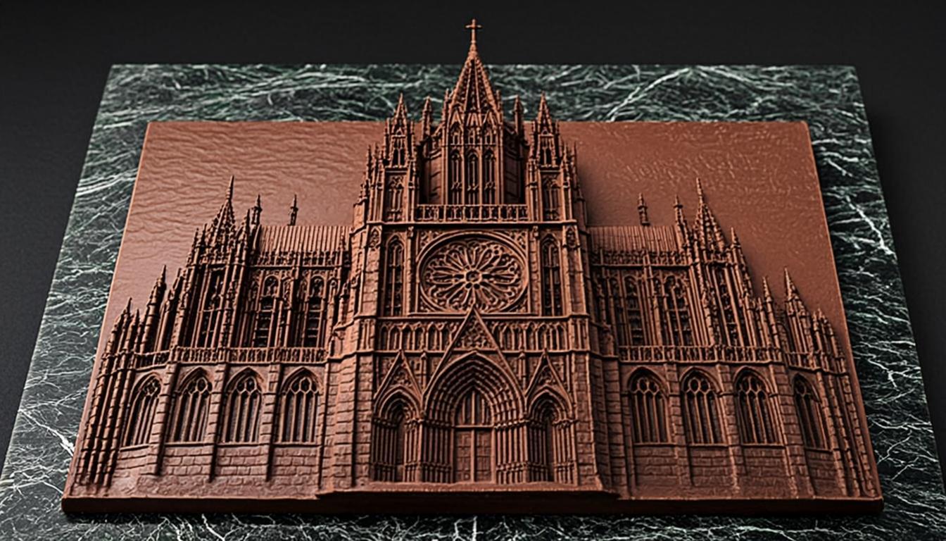 Élévation LX — Cathédrale de Santiago de Compostela en Grand Chocolat — vue