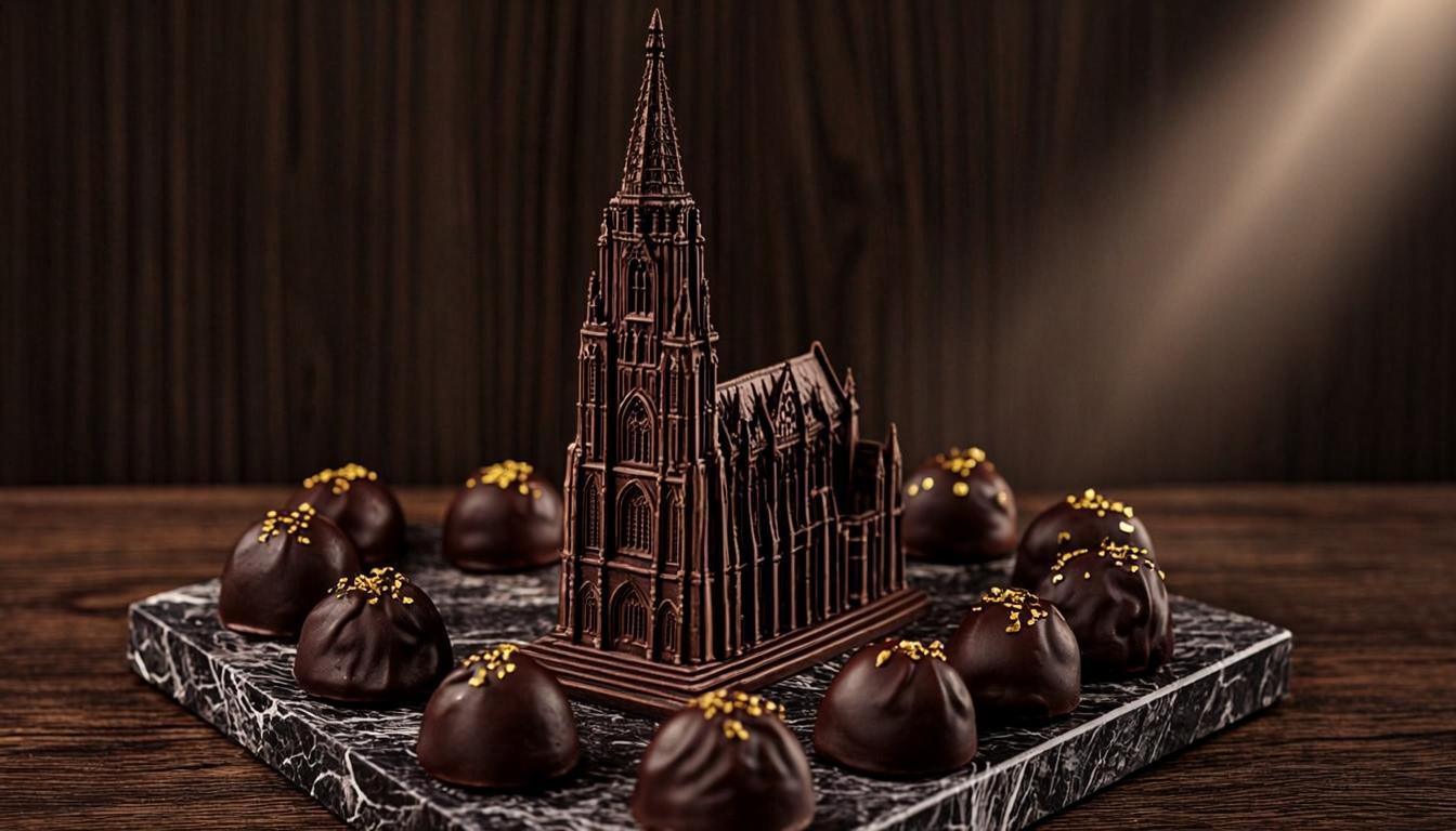 Élévation LXIX — Cathédrale d'Aix-la-Chapelle en Grand Chocolat — vue