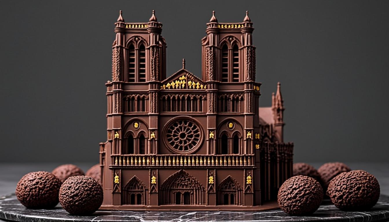 Élévation XCVIII — Cathédrale de Rouen en Grand Chocolat — vue